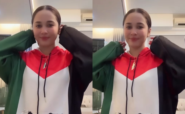 Emma Maembong Kena Kecam Sebab Sakan Bergelek Pakai Hoodie Corak Bendera Pales***