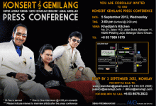“Konsert Gemilang” Kolaborasi Antara Jamal Abdillah, Dato’ Khadijah Ibrahim Dan Datuk Ahmad Nawab