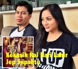 10 Foto Sweet Hari Lahir Jep Sepahtu Disambut Kekasih, Nazeera Sardi