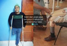Ditinggalkan Isteri Selepas Cacat, Lelaki Tak Bahagia Walau Menang Saman RM1.3Juta
