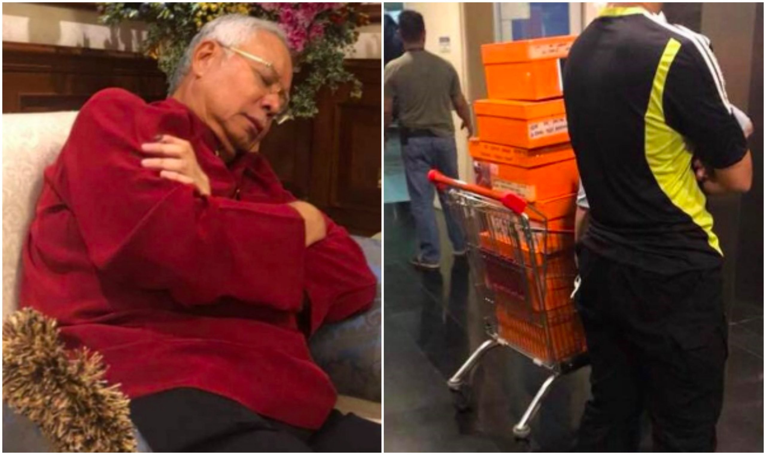 Najib Kecam Polis Makan Coklat Dalam Serbuan, Anak Rayu Pulang Barangan Rampasan