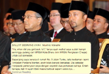 Ucapan Hari Bapa Penuh Emosi Mukhriz Buat Tun Dr Mahathir Mohammad