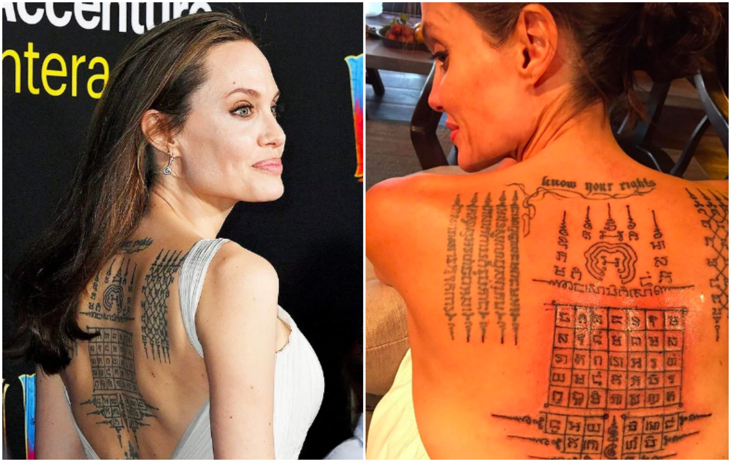 Penuh Mistik, Tak Kena Gaya Boleh Dirasuk! Ini Kisah Tatu Sak Yant Angelina Jolie