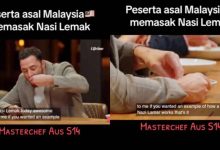 [VIDEO] Juri Masterchef Australia Makan Nasi Lemak Guna Tangan