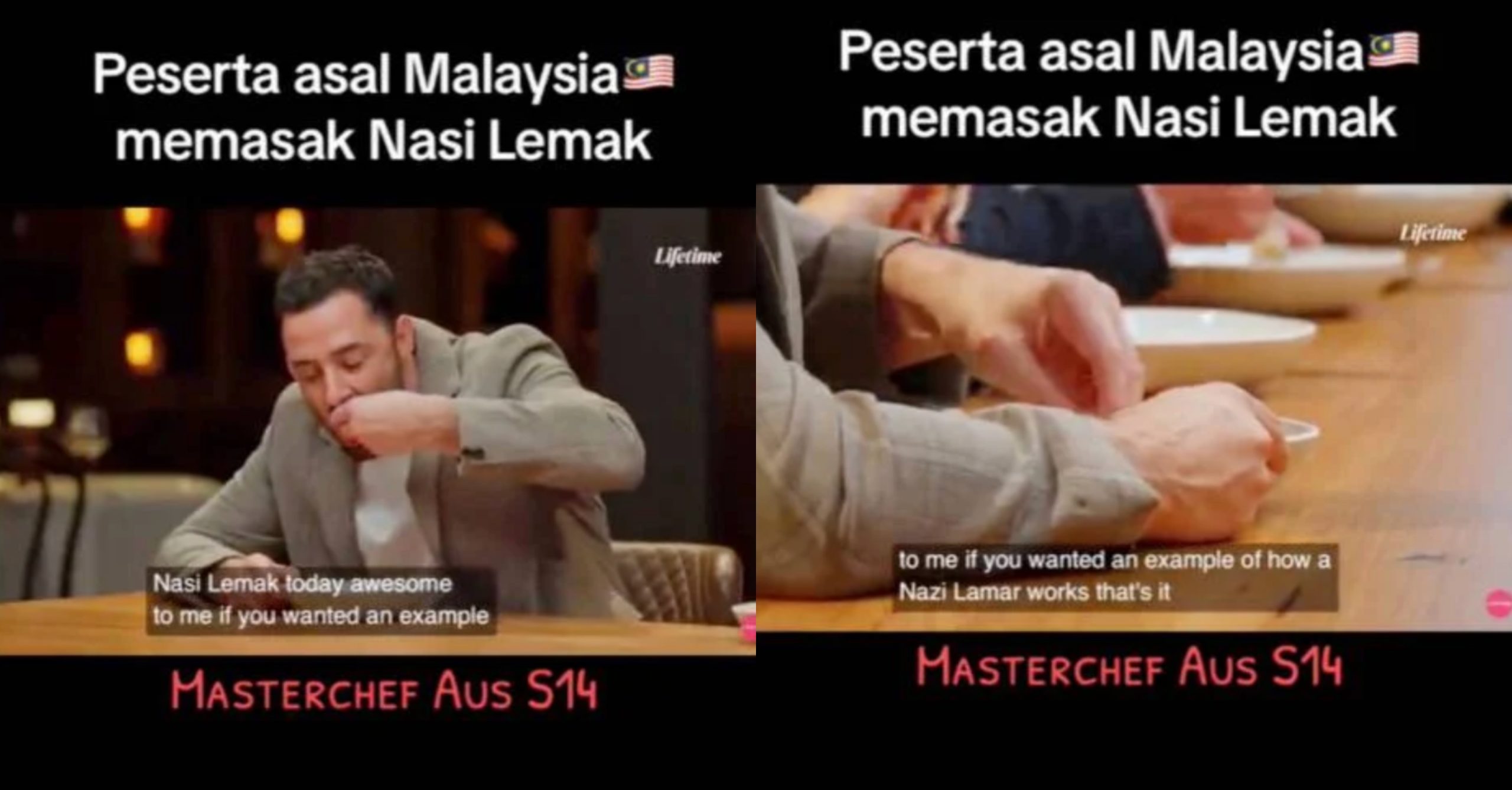 [VIDEO] Juri Masterchef Australia Makan Nasi Lemak Guna Tangan