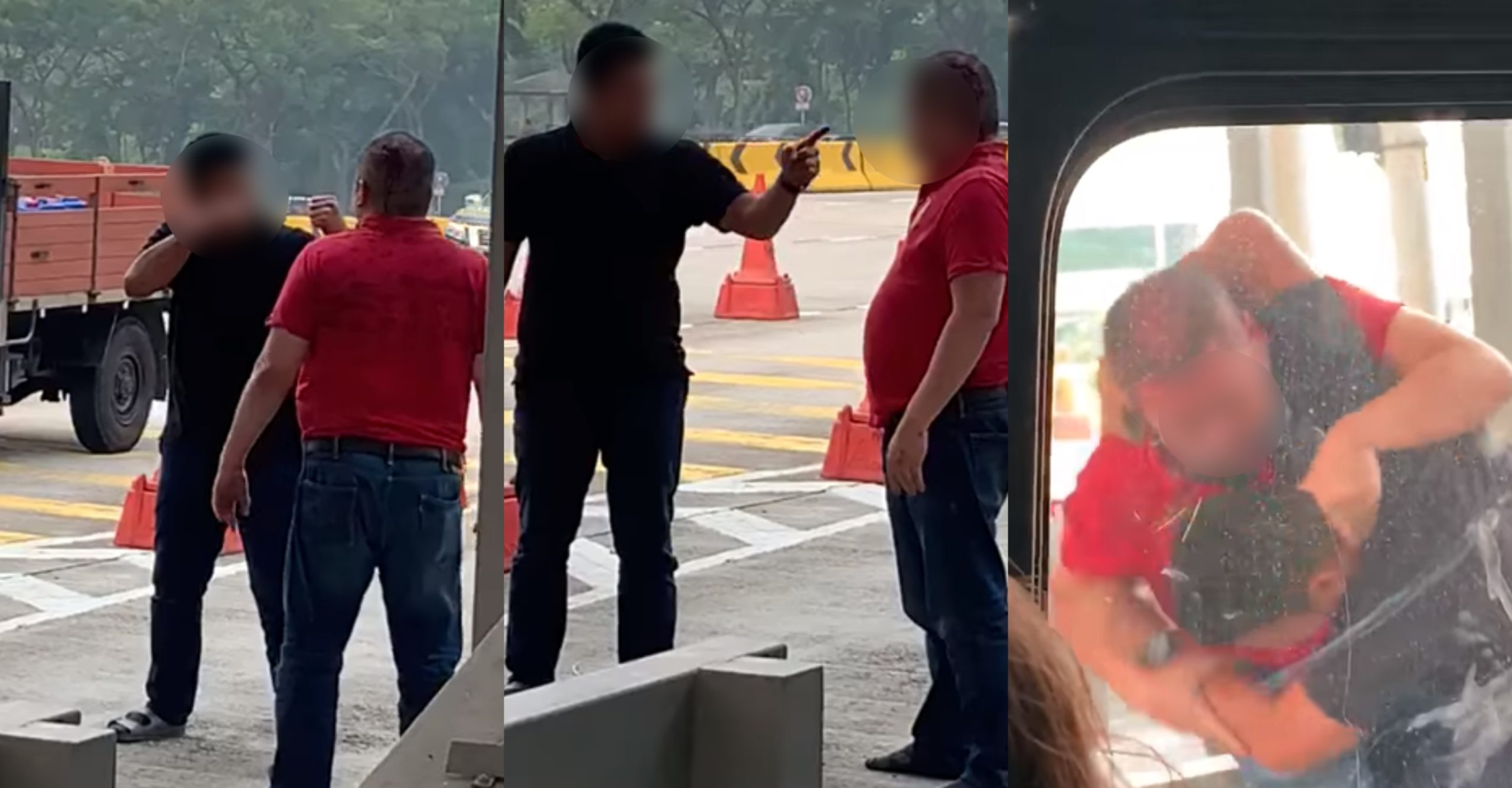 [VIDEO] Didakwa Memandu Dengan Bahaya, 2 Lelaki Ini Bertumbuk Di Tol
