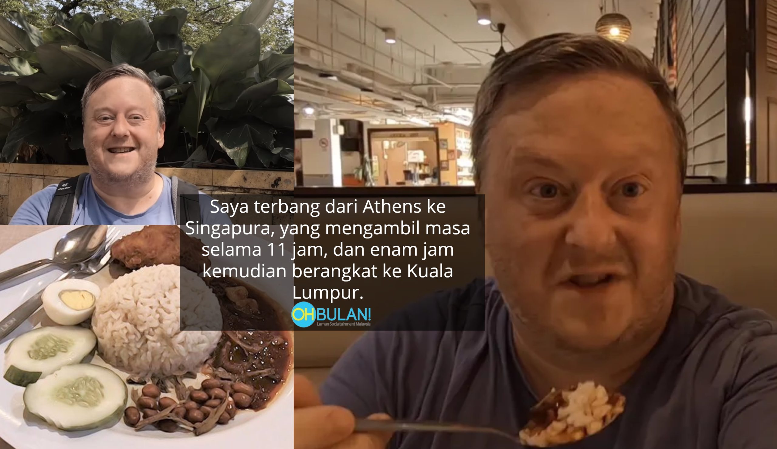 Nasi Lemak Punya Hal, Mat Salleh Sanggup Terbang Dari Greece Ke KL Sebab ‘Mengidam’