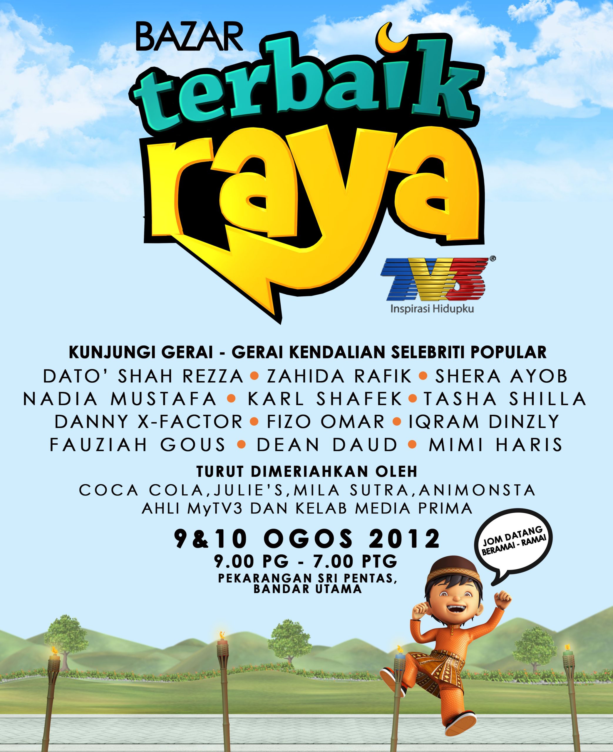 Mari Kunjungi Bazaar Raya TV3 & Jumpa Selebriti Kegemaran Anda!