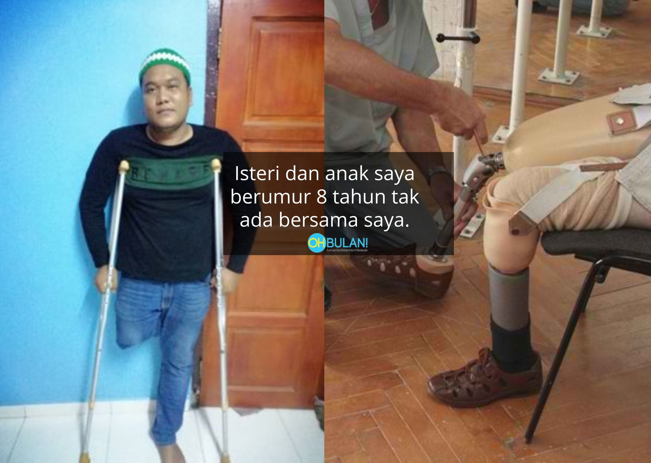 Ditinggalkan Isteri Selepas Cacat, Lelaki Tak Bahagia Walau Menang Saman RM1.3Juta