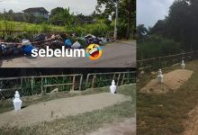 Ubahsuai Tempat Longgokan Sampah Jadi ‘Kubur’, Inisiatif Penduduk Bikin Netizen Terhibur