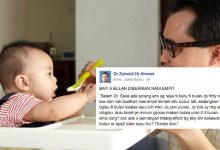 Bayi Baru 5 Bulan Dah Bagi Makan Nasi Impit? Baca Penjelasan Doktor Ini