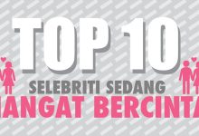 Infographic : Top 10 Selebriti Sedang Hangat Bercinta 2014