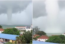 [VIDEO] Angin Kencang, Ombak Besar & Belalai Air Melanda Pulau Pinang