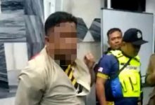 Leka ‘Mengail’ Duit Dalam Tabung Masjid, Lelaki Berjubah & Berkopiah Dicekup Penduduk Kampung