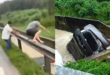 Lelaki Terjun Dalam Longkang Selamatkan Wanita Dihanyutkan Air Deras Raih Pujian Netizen – ‘Saya Tak Fikir Panjang, Terus Terjun’