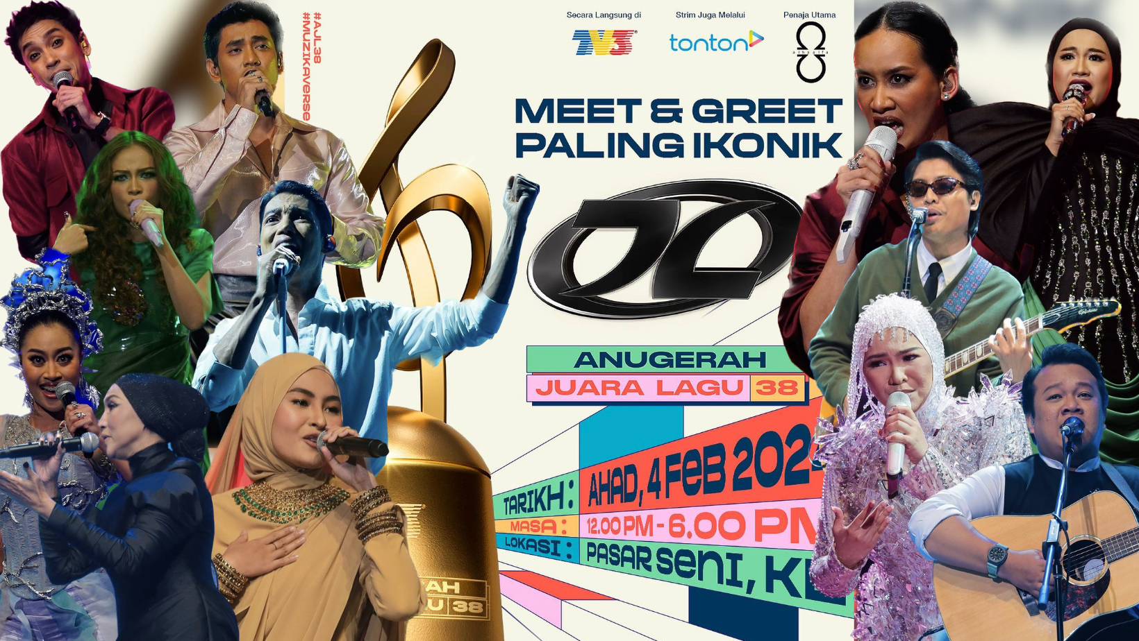 Jom Jumpa 12 Finalis AJL 38 Di ‘Meet & Greet Paling Ikonik’ 4 Februari Ini!