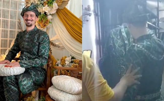 [VIDEO] Pengantin Lelaki Bersanding Sendiri Selepas Kematian Isteri, Momen Tatap Busana Arwah Undang Sebak