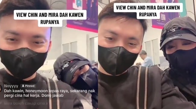 [VIDEO]’Saya Akan Sayang Dia Ketat-Ketat’ – Netizen Dakwa View Chin & Mira Sudah Berkahwin?