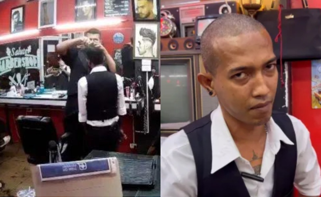 Tak Puas Hati Rambut Salah Potong, Mat Salleh Cukur Kepala ‘Barber’ – ‘Saya Tak Berani Balas Takut Dibuang Kerja’