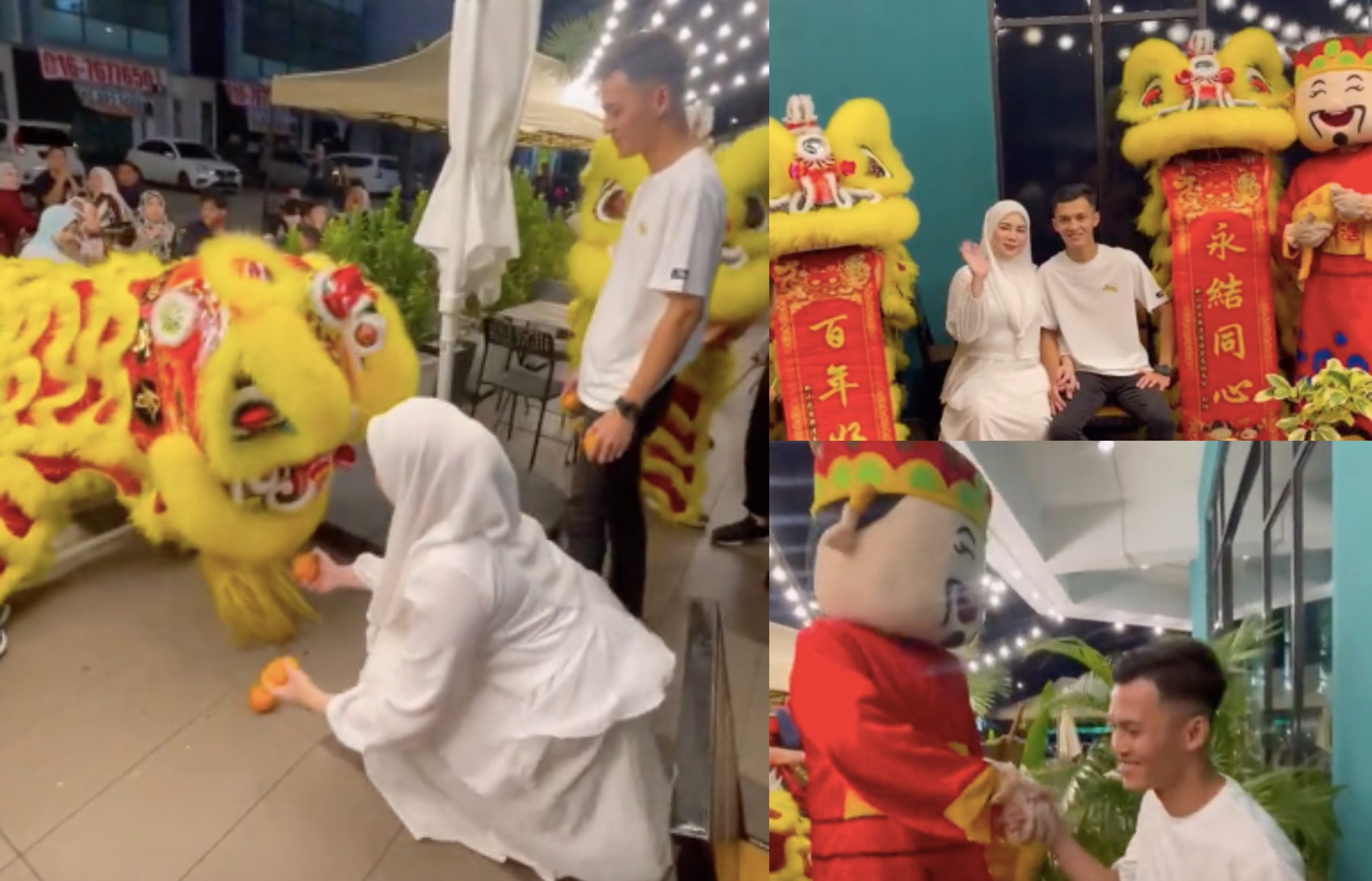 [VIDEO] Isteri Prank Sempena Anniversary, Bawa Pasukan Tarian Singa Ke Restoran – ‘Suami Nak Lari Tapi..’