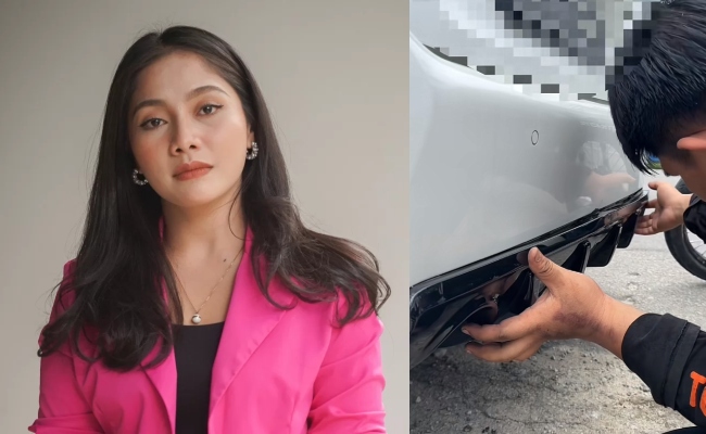 [VIDEO] Kereta Shakilla Khoriri Kena ‘Sondol’ Dari Belakang, Lelaki Bonceng Motosikal Sempat Minta ‘Selfie’ – ‘Akak Bukan Artis Ke?’