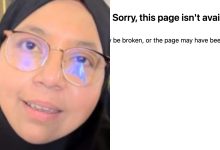 ‘Page Not Found’-  Ibu Aliff Aziz ‘Deactivate’ Instagram?