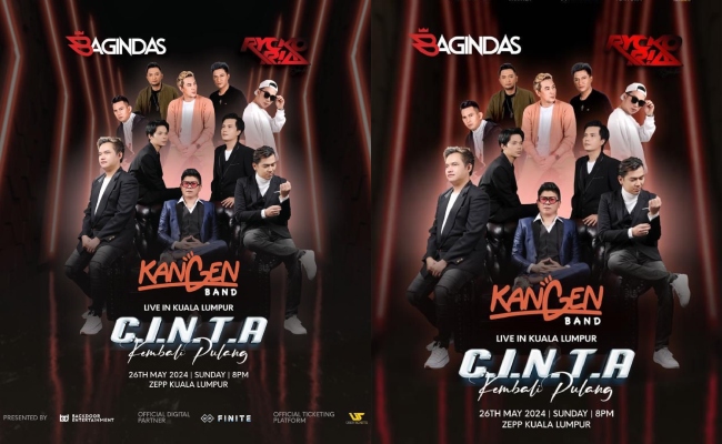 Bawa Konsep Muzik ‘Remix’, Kangen Band & Bagindas Bakal Beraksi Di Konsert C.I.N.T.A Kembali Pulang Live in Kuala Lumpur!