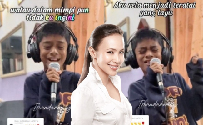 [VIDEO] ‘Cover’ Lagu Teratai Layu Di Tasik Madu, Adik Cilik Dapat Pujian Fauziah Latiff – ‘Wonderful Singing, Iman’