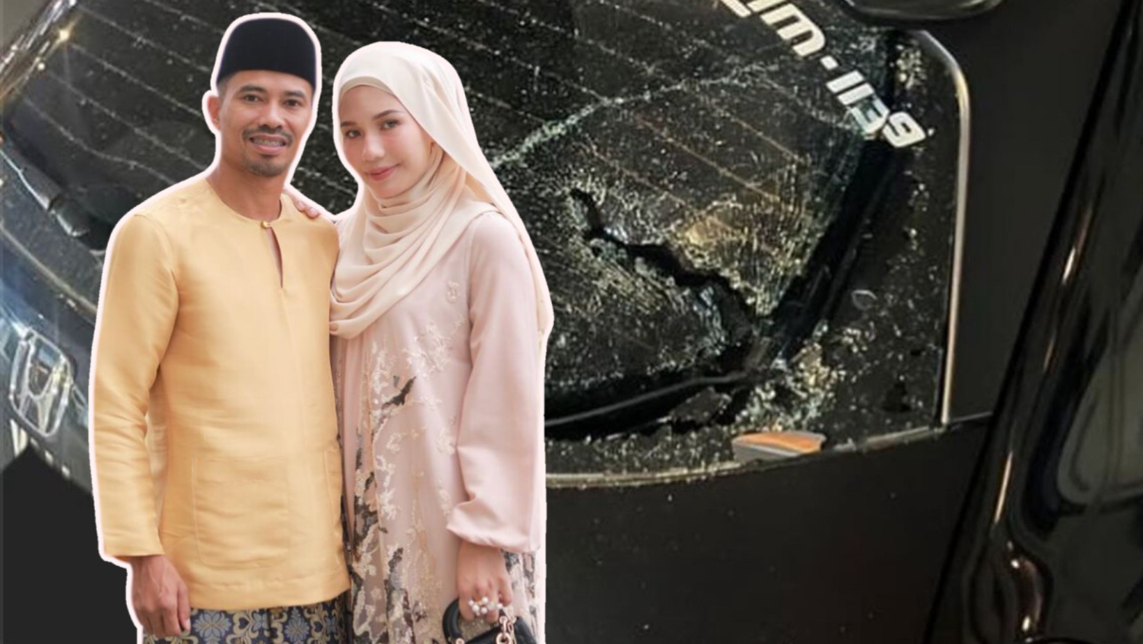 Insiden Cermin Kereta Safiq Rahim Dipecah, Isteri Mohon Doa – ‘Ya Allah Lindungi Kami Dari Mata-Mata Jahat’