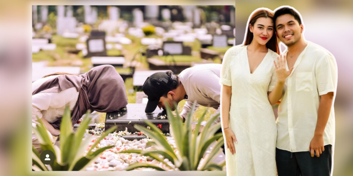 Thariq Halilintar Pinta Restu Di Atas Kubur Arwah Bapa Aaliyah Massaid – ‘Minta Izin Nikahi Puteri Om’