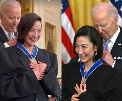 Michelle Yeoh Terima Pingat Kebebasan Daripada Presiden Amerika Syarikat