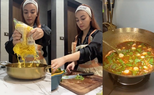 [VIDEO] Eyka Farhana Masak Mee Bandung, Kecantikan Jadi Perhatian – ‘Pandai Masak, Boleh Kahwin Dah’