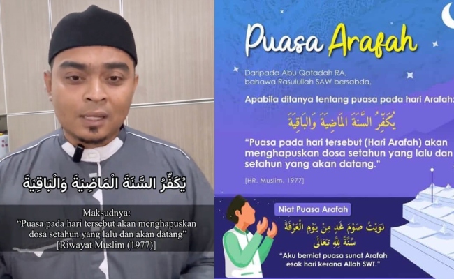 [VIDEO] Hari Arafah Di Malaysia Jatuh Pada Hari Ahad, Ini Kelebihan Orang Yang Melakukan Puasa Sunat – ‘Akan Diampunkan Dosanya…’