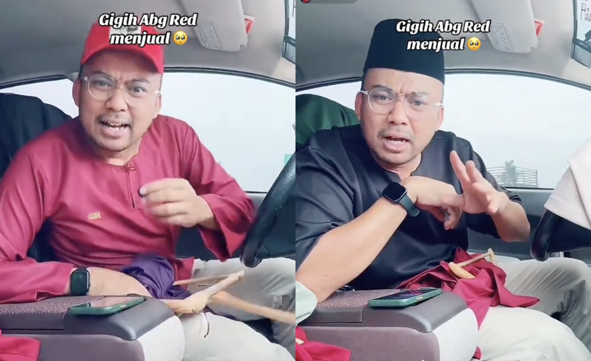 [VIDEO] Datuk Red Gigih Jual Baju Di Dalam Kereta – ‘Korang Minta Saja Warna Apa, Saya Tukar Tiada Masalah’