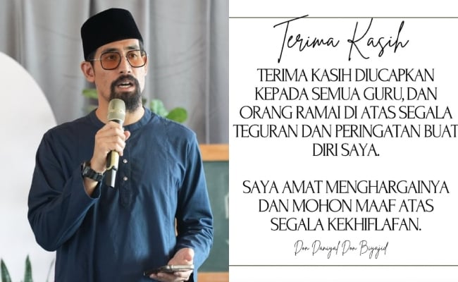 Ustaz Don Berterima Kasih & Hargai Segala Teguran – ‘Semoga Allah Merahmati & Memberkati’