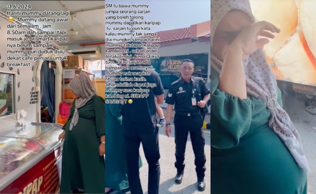 [VIDEO] Tiga Hari Mengidam, Wanita Mengandung Sebak Akhirnya Dapat Beli Karipap Kambing Penjara Kajang