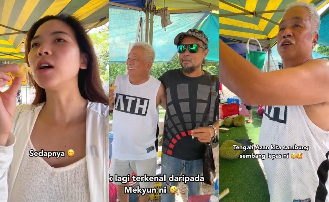[VIDEO] Bapa Mek Yun Raih Pujian Netizen, Minta Berhenti Cakap Ketika Laungan Azan – ‘Respect Pok Hormat Azan’