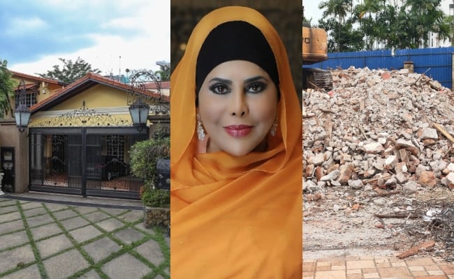 Rumah Agam Milik Sharifah Aini Sudah Diroboh, Bertukar Pemilik Baharu – ‘Dilengkapi Dengan Perpustakaan, Dua Dapur & Sembilan Bilik Tidur’