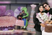 Aurelie Hermansyah Terima Hadiah ‘Birthday’ Beg Tangan, Kek & Jambangan Bunga Gergasi! Semua Dibuat Dari Duit