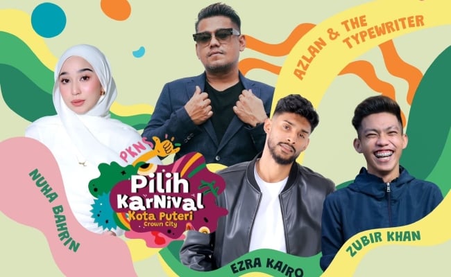 Azlan & The Typewriter, Nuha Bahrin, Zubir Khan & Ezra Kairo Gegar PKNS Pilih Karnival