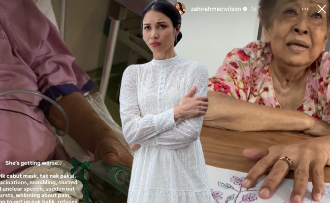 ‘Keadaan Makin Teruk, Berhalusinasi & Merungut Nak Balik Rumah’ – Zahirah Macwilson Reda Jika Nenek ‘Pergi’