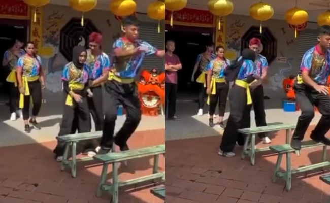 [VIDEO] Erysha Emyra Raih Pujian Netizen, Elak Belakang Badan Dipegang Lelaki – ‘Bagusnya, Nak Kena Sentuh Terus Elak’