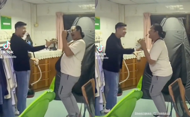 [VIDEO] Gelagat Meerqeen Sakat PS Mansur ‘Miming’ Lagu Terus Hidup Buat Netizen Berdekah Gelak – ‘Dia Dah Boleh Join Ainations’