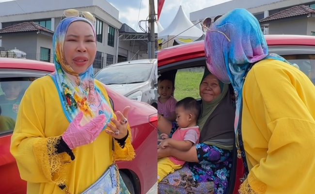 [VIDEO] Vida Hantar Sendiri Bubur Asyura, Terharu Wanita Tidak Berdaya Jalan Sanggup Datang – ‘Dia Teringin Nak Makan’