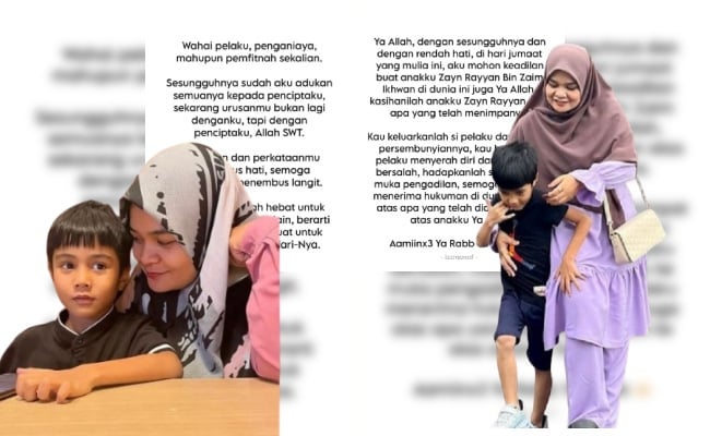 Ibu Zayn Rayyan Harap Pemfitnah Terima Balasan, Doa Pelaku Sebenar Mengaku Bersalah – ‘Semoga Doa-Doaku Menembusi Langit’