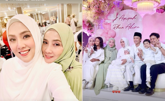 Sengketa Sudah Berakhir, Fauziah Sarman Kongsi Foto Hadir Ke Majlis Akikah Anak Shila Amzah