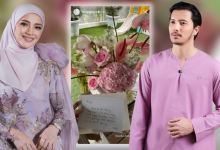 Fazura Terima Sejambak Bunga & Kad Ucapan Daripada Fattah – ‘Selamat Hari Lahir Mommy, Semoga Gembira & Bahagia’