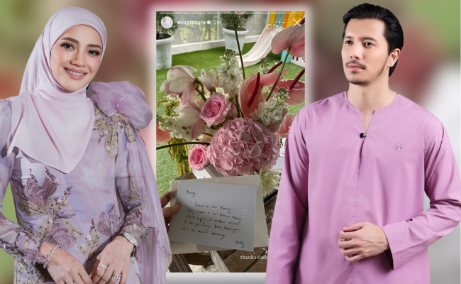 Fazura Terima Sejambak Bunga & Kad Ucapan Daripada Fattah – ‘Selamat Hari Lahir Mommy, Semoga Gembira & Bahagia’