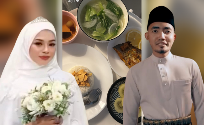 Isteri Kedua Abang Tesla Kongsi Lauk Berpantang Hari Ketujuh, Ada Sup Sayur & Ikan Goreng