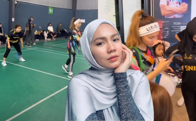 [VIDEO] Berambut Perang Ketika Main Badminton, Aprena Manrose Dah Buka Tudung?